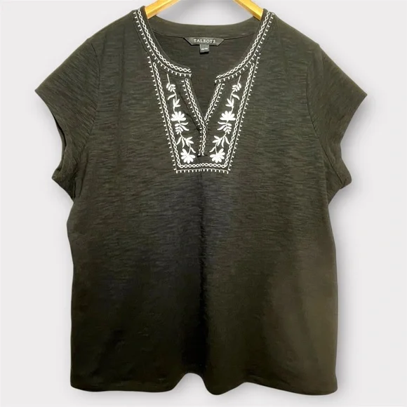 Talbots Embroidered Top - Picture 2 of 7